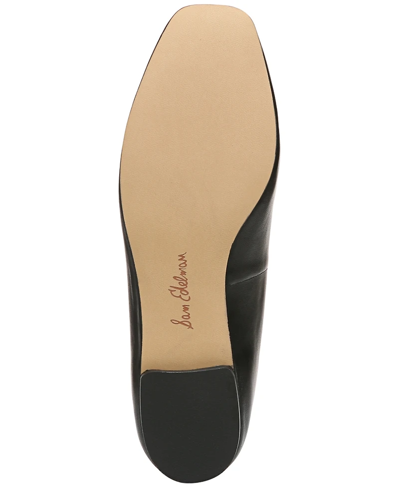 Sam Edelman Women's Meadow Square-Toe Bow Ballet Flats