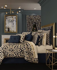 J Queen New York Biagio 4 Piece Comforter Set, Queen