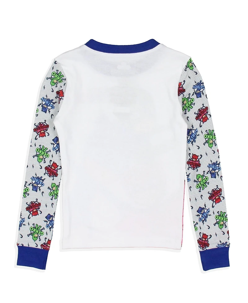 Pj Masks Toddler Boys Gekko Catboy Owlette Title Logo Sleep Pajama Set