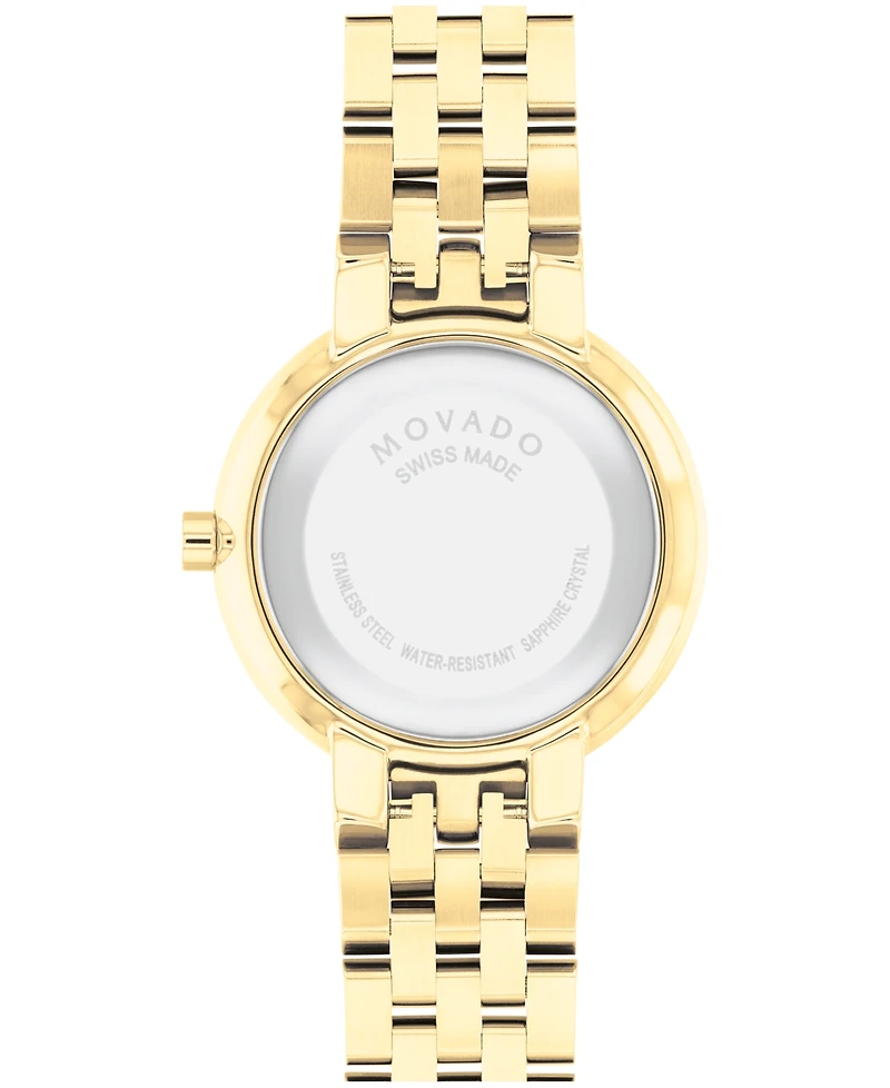 Movado Women's Museum Classic Swiss Quartz Yellow Pvd Watch 30mm