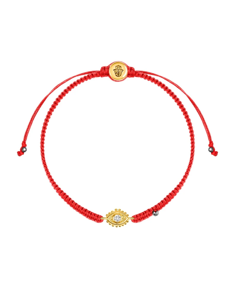 Powerful Protection - Hematite Gold Evil Eye Red String Bracelet