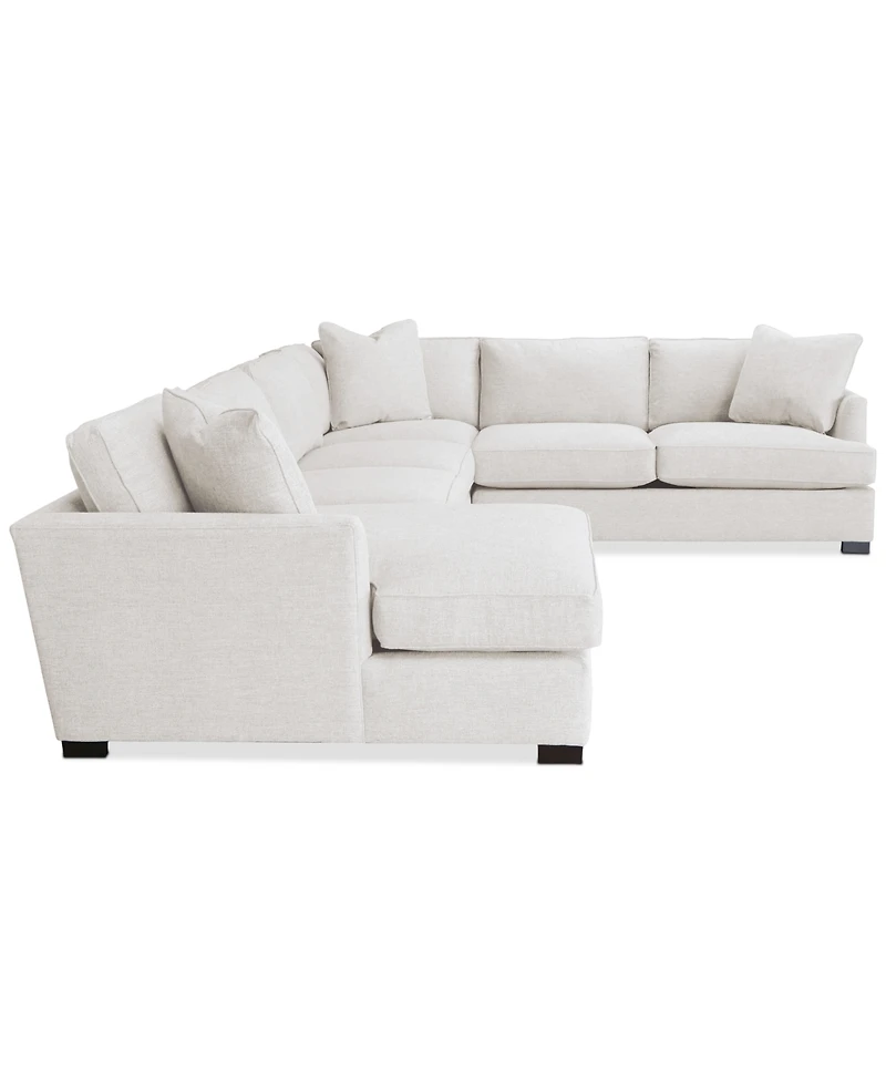 Nightford 148" 4-Pc. Fabric Chaise Sectional, Created for Macy's