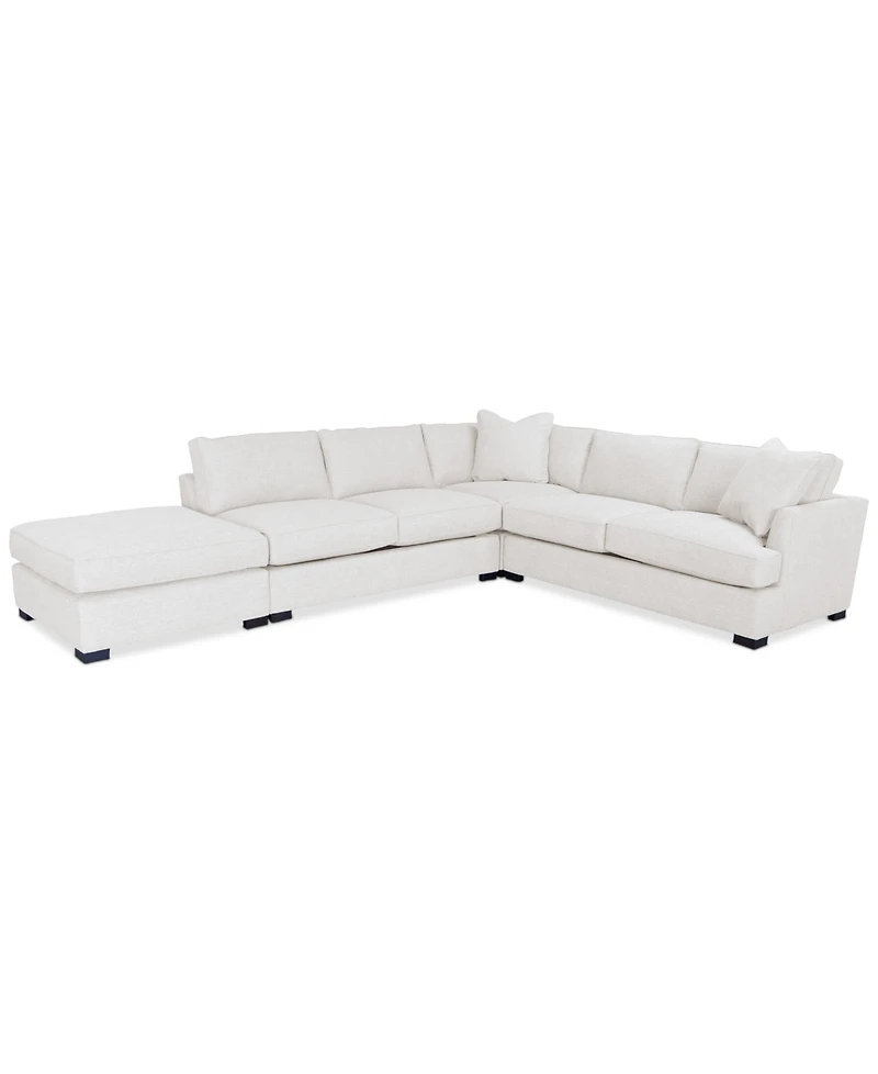 Nightford 143" 4-Pc. Fabric L Sectional, Created for Macy's