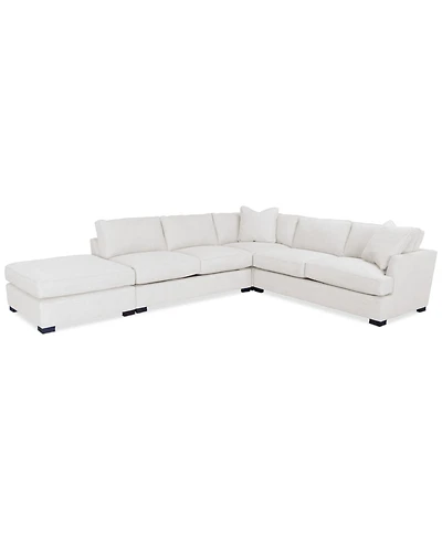 Nightford 143" 4-Pc. Fabric L Sectional, Created for Macy's