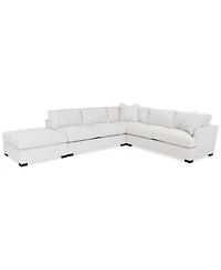 Nightford 143" 4-Pc. Fabric L Sectional, Created for Macy's