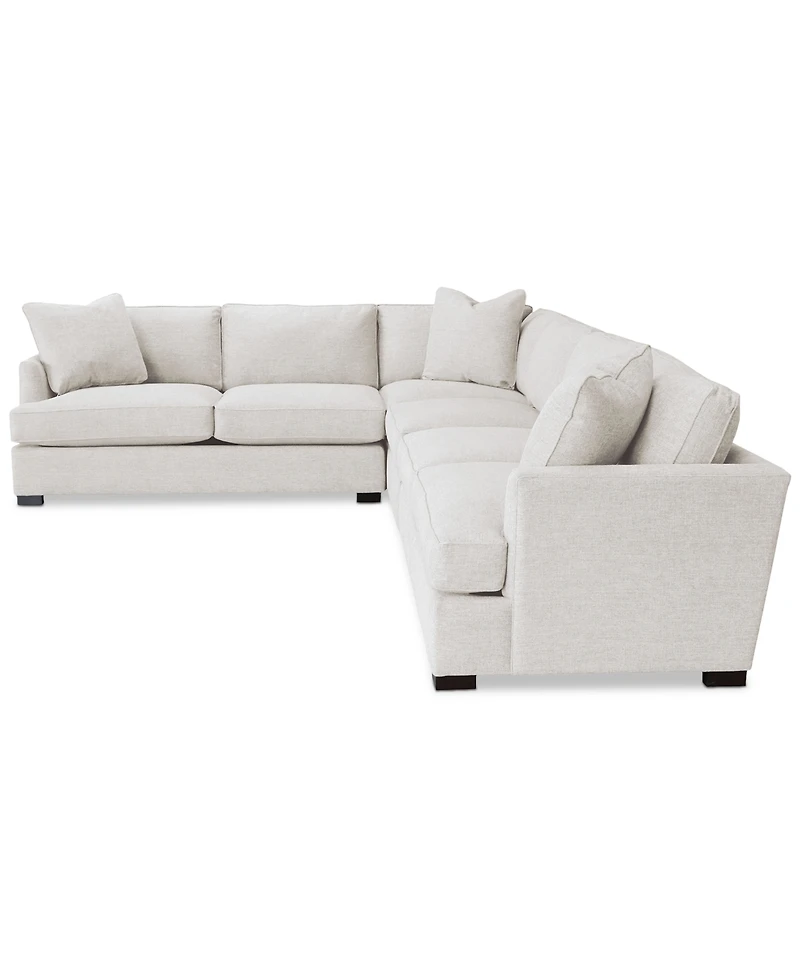 Nightford 143" 4-Pc. Fabric L Sectional, Created for Macy's