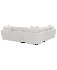 Nightford 111" 3-Pc. Fabric L Sectional, Created for Macy's