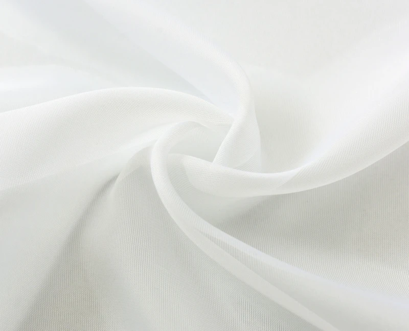 Kate Aurora Montauk Accents Ultra Lux 2 Piece Rod Pocket White Sheer Voile Window Curtain Panels