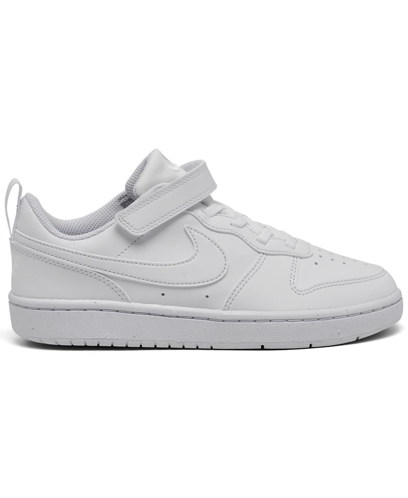 Nike Little Kids Court Borough Low Recraft Adjustable Strap Casual Sneakers From Finish Line