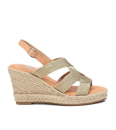 Women's Jute Wedge Sandals By Xti