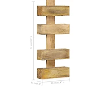 Magazine Wall Rack 11.8"x4.3"x28.3" Solid Mango Wood
