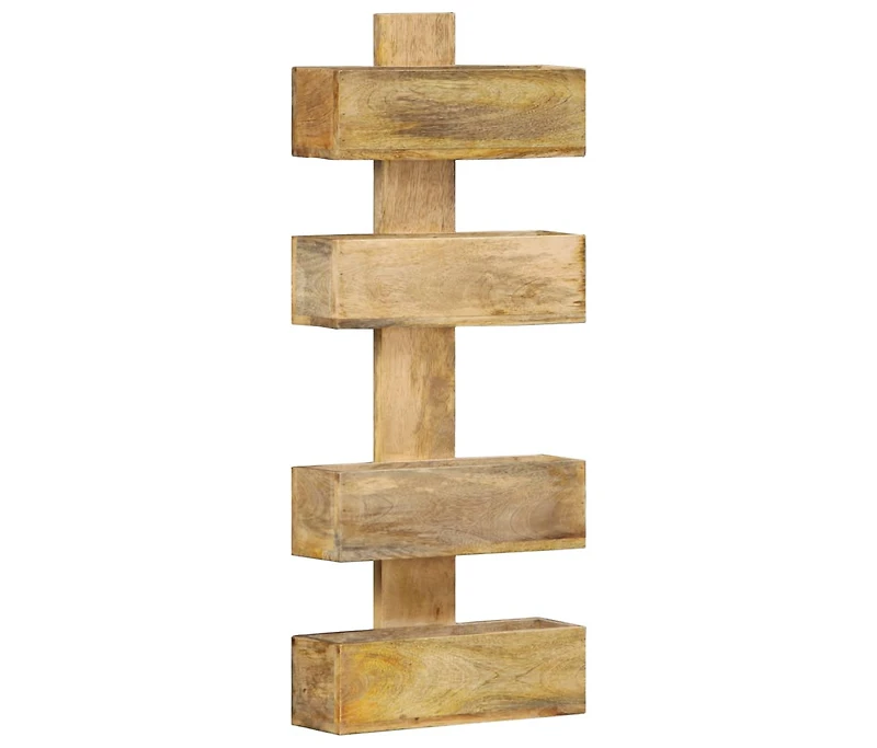Magazine Wall Rack 11.8"x4.3"x28.3" Solid Mango Wood