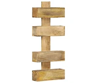 Magazine Wall Rack 11.8"x4.3"x28.3" Solid Mango Wood