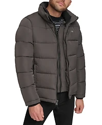 Calvin Klein Men's Puffer With Set Bib Detail, Created for Macy's