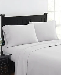 London Fog Super Soft Cotton Flannel 4 Piece Sheet Set