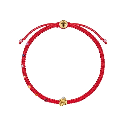 Karma and Luck Serene Soul - Chakra Red String Om Charm Bracelet