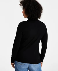 Style & Co Women's Long-Sleeve Turtleneck Sweater, Created for Macy's