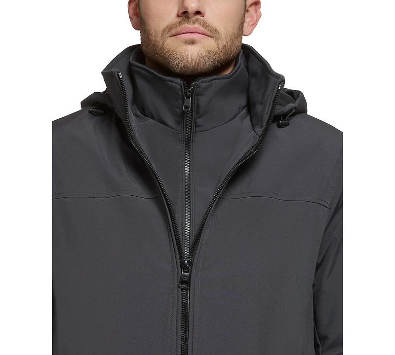 Calvin Klein Men's Infinite Stretch Jacket With Polar Fleece Lined Bib