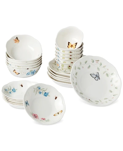 Lenox Butterfly Meadow 24 Pc. Porcelain Bowl Set, Service for 6