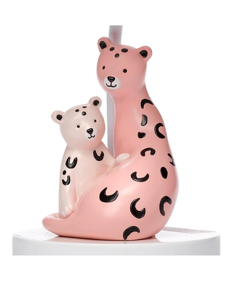 Lambs & Ivy Enchanted Safari Pink Leopard Lamp with Shade & Bulb