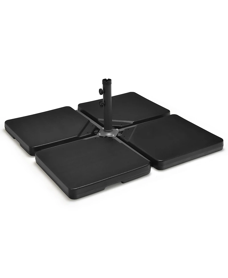 Patio 4pcs 13L Cantilever Offset Umbrella Base Heavy Duty Outdoor Square