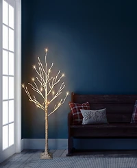 Puleo 4' Pre-Lit Artificial Twig Tree