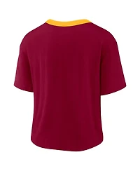 Women's Nike Burgundy Washington Commanders High Hip Fashion Cropped Top