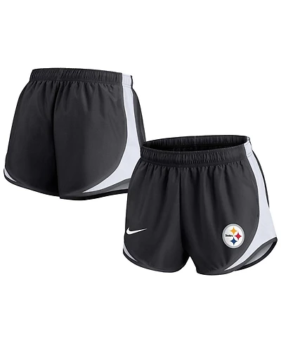 Women's Nike Black Pittsburgh Steelers Plus Size Tempo Shorts