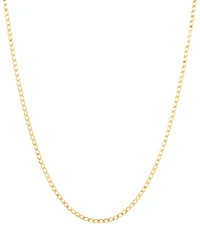 Polished 20" Curb Chain in Solid 10K Yellow Gold