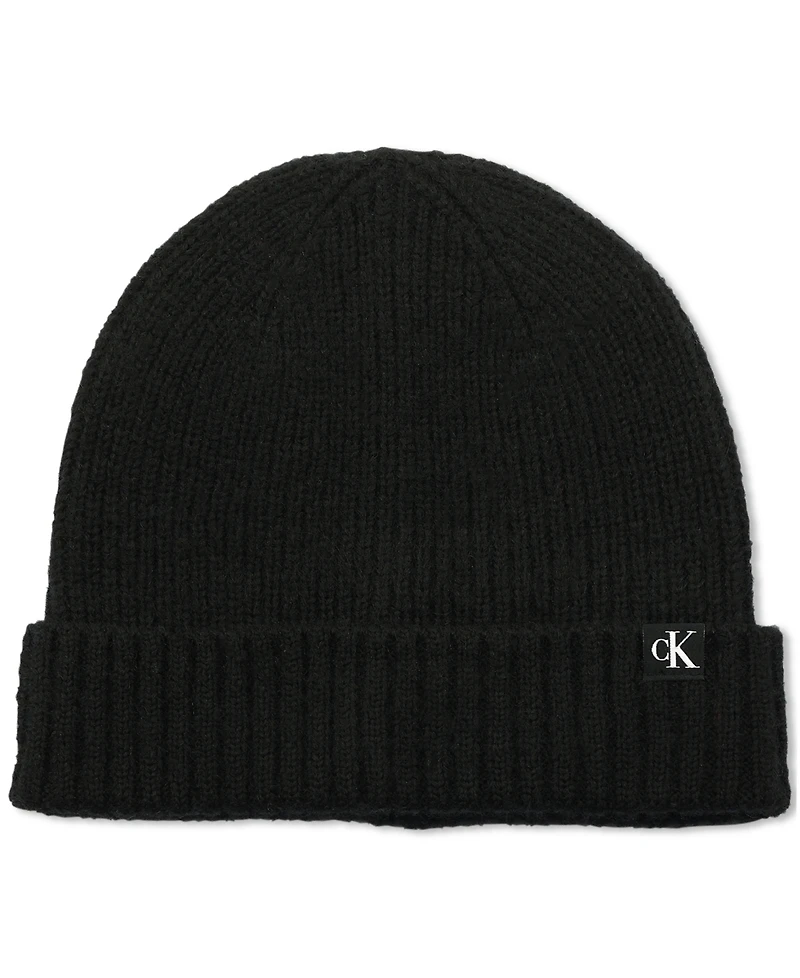 Calvin Klein Men's Luxe Ribbed Cuff Hat