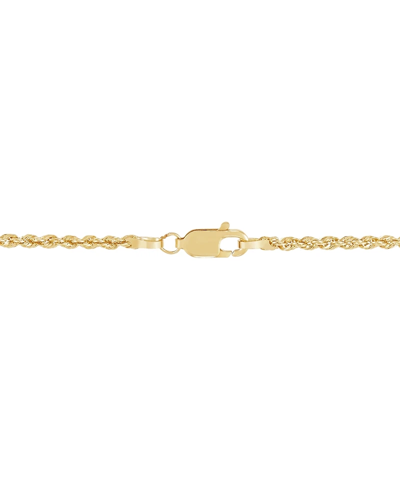 Rope Bar Lariat Necklace in 14k Gold