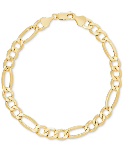 Lightweight Men's Figaro Chain Bracelet in 10k Gold