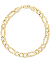 Lightweight Men's Figaro Chain Bracelet in 10k Gold
