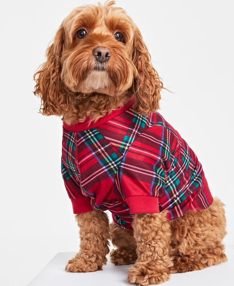 Matching Pet Brinkley Plaid Family Pajamas, Created for Macy's