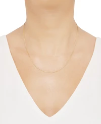 Italian Gold Wheat Link 18" Chain Necklace 14k