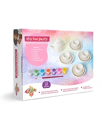Geoffrey's Toy Box Diy Tea Party Paint-Your-Own 21 Pieces Tea Set, Created for Macy's