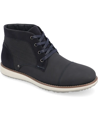Vance Co. Men's Austin Wide Width Tru Comfort Foam Lace-Up Cap Toe Chukka Boots