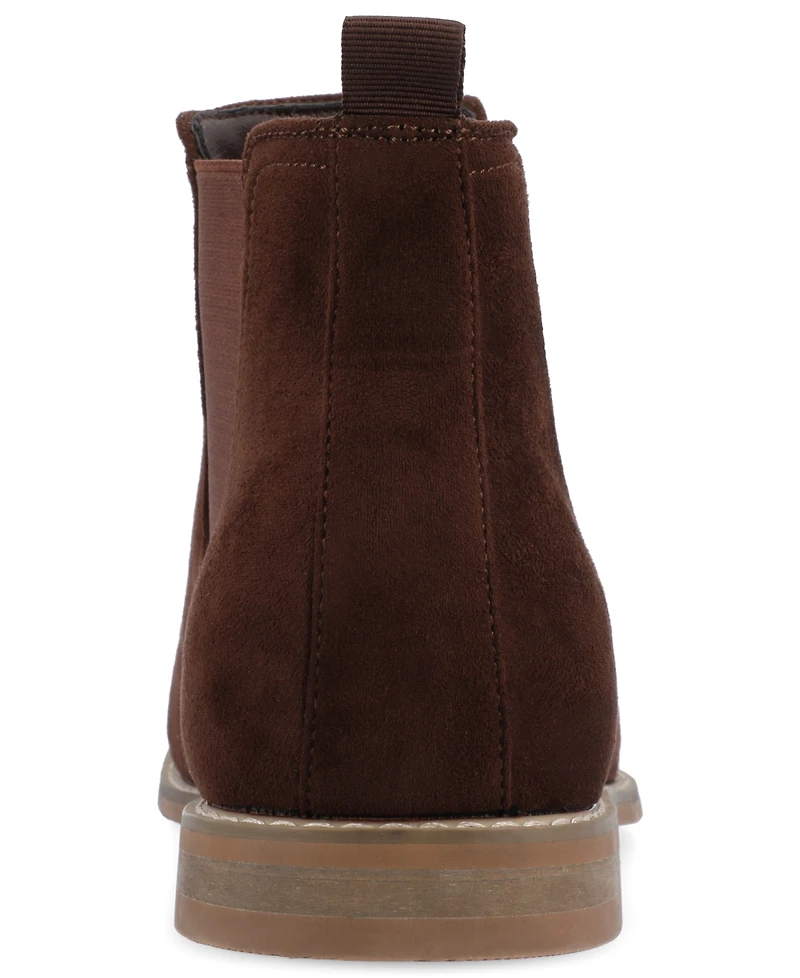 Vance Co. Men's Marshall Wide Width Tru Comfort Foam Pull-On Round Toe Chelsea Boots