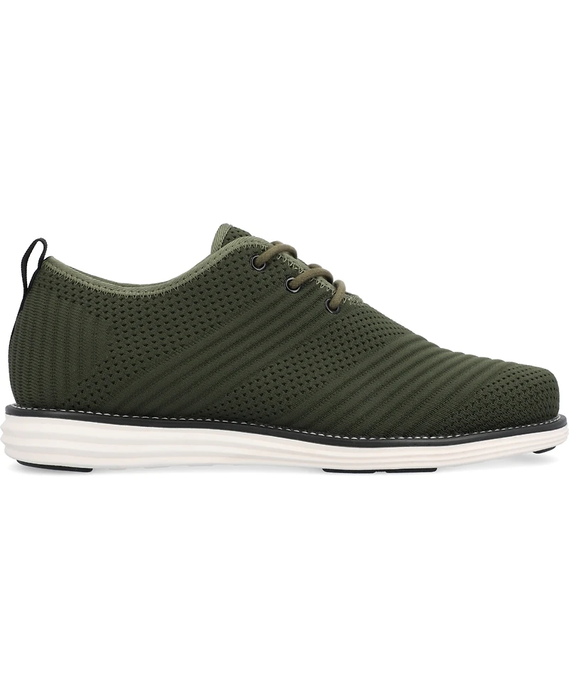 Vance Co. Men's Novak Tru Comfort Foam Knit Lace-Up Round Toe Dress Shoes