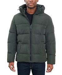 Michael Kors Men's Quilted Hooded Puffer Jacket