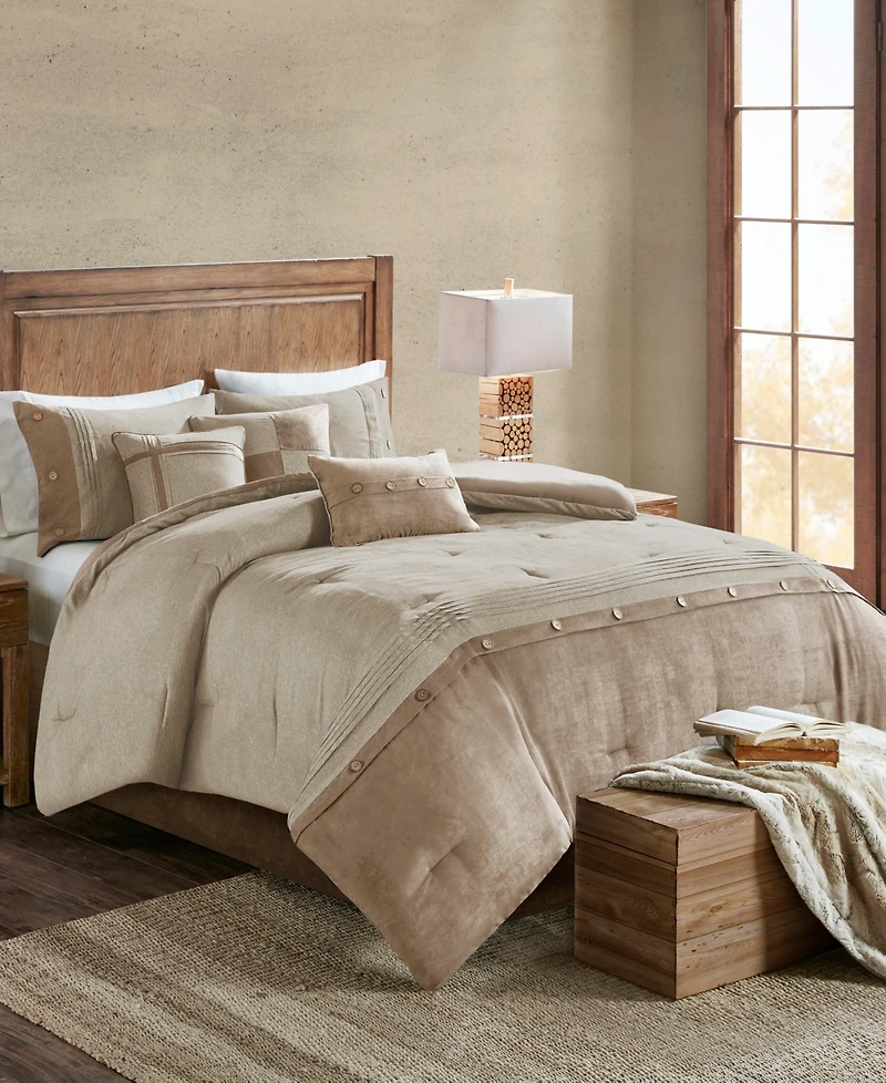 Madison Park Boone Microsuede 7-Pc. Comforter Set