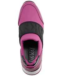 Dkny Women's Kamryn Slip-On Logo Wedge Sneakers