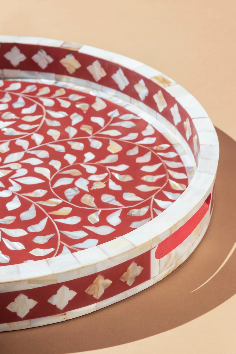Gauri Kohli Jodhpur Mother of Pearl Decorative Tray