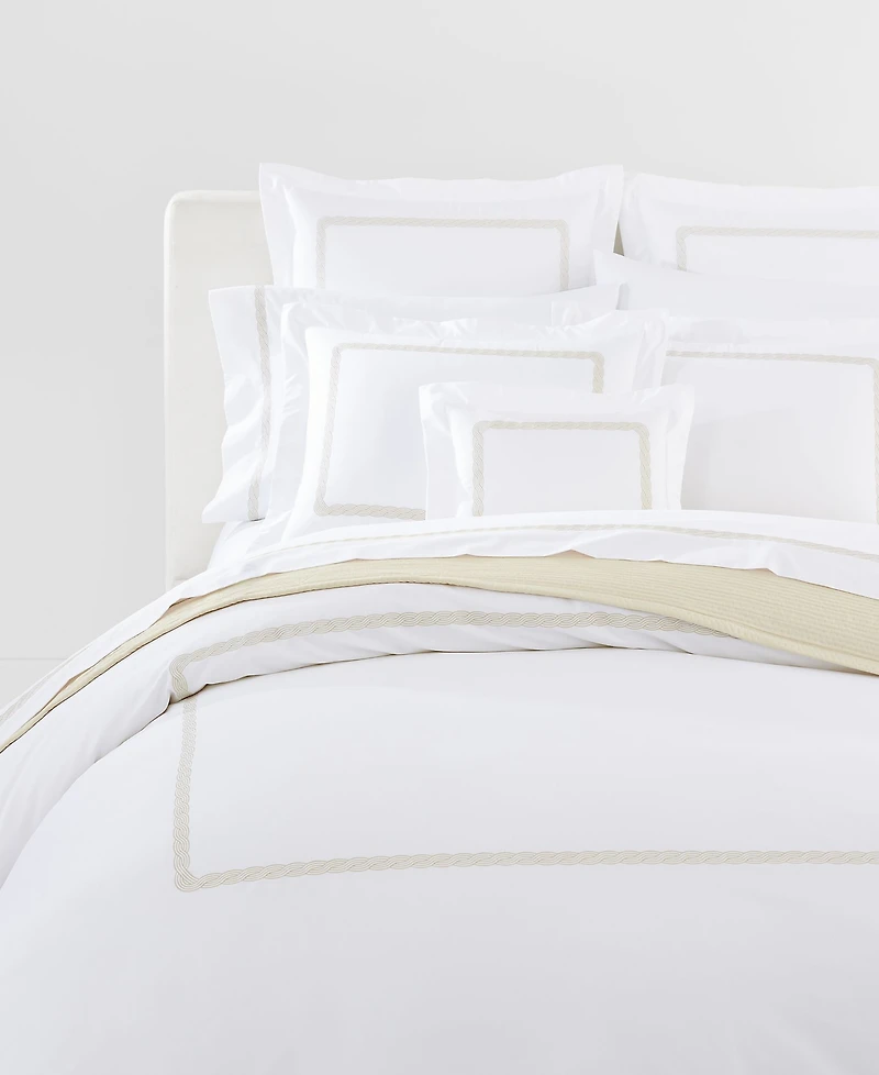 Lauren Ralph Spencer Cable Embroidery Decorative Pillow, 12" x 16"