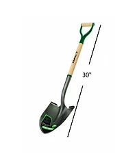 Truper Garden Pro Round Point Shovel with Off-Set Cushioned D-Handle, 30 Inch