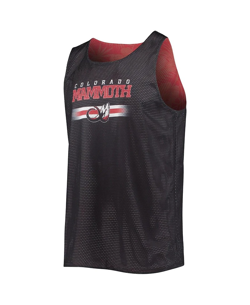 Men's Foco Red, Black Colorado Mammoth Reversible Mesh Tank Top