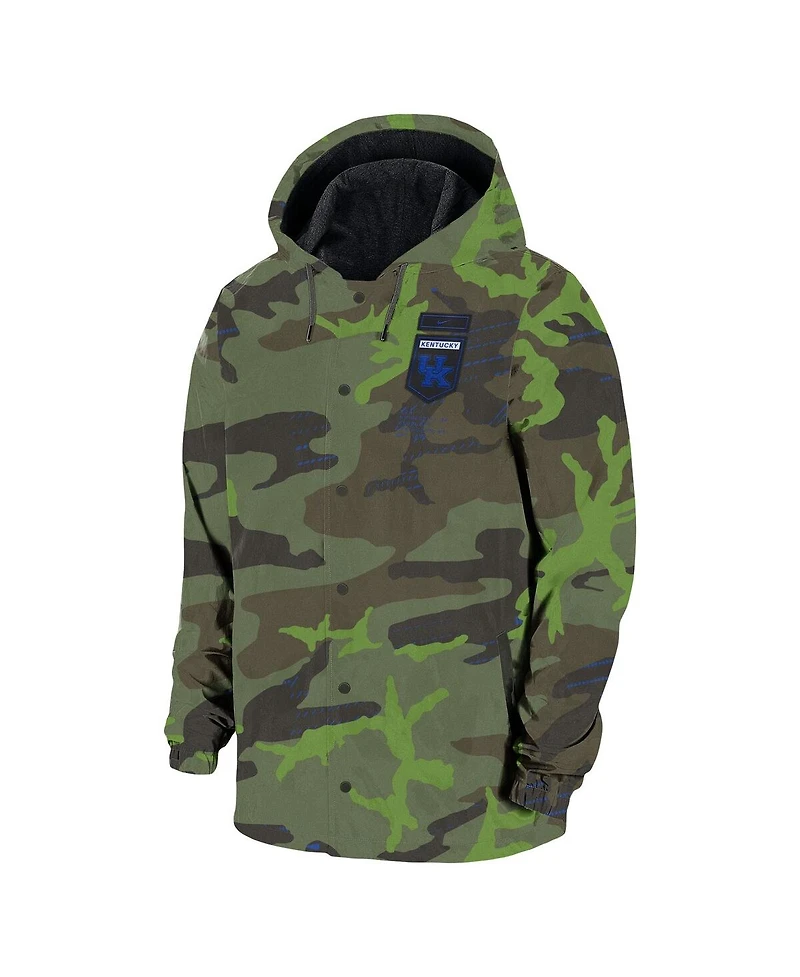 Men's Nike Camo Kentucky Wildcats Hoodie Full-Snap Jacket