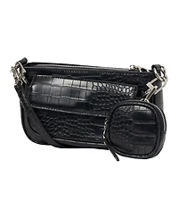Urban Originals A Little Crazy Croc-effect Faux Leather Crossbody Bag