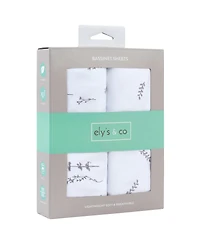 Ely's & Co. Baby Fitted Bassinet Sheet 100% Combed Jersey Cotton