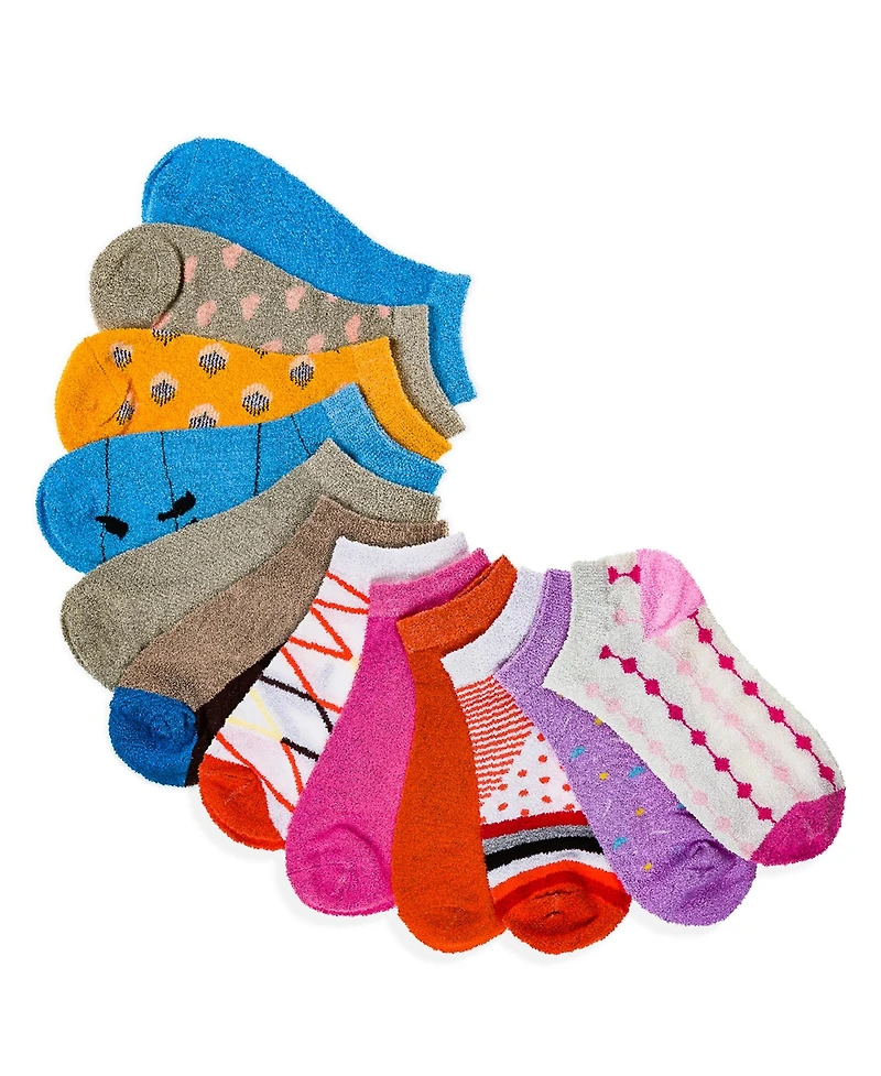 Womens Multicolor Ankle Socks 12 Pack